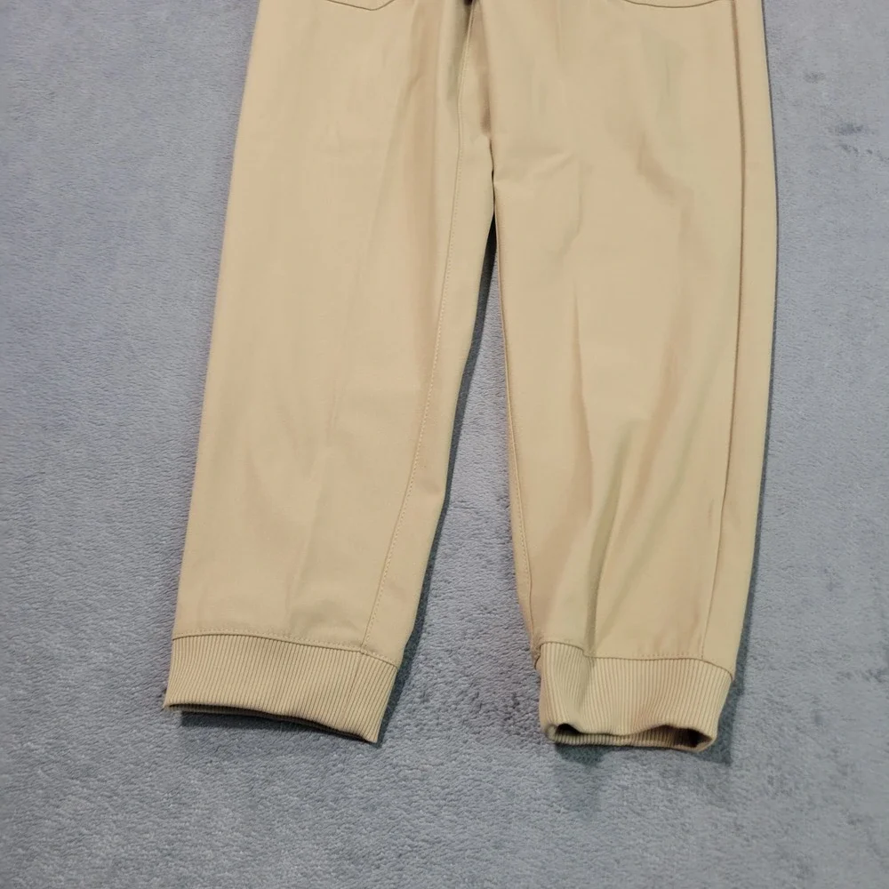 Wonder Nation Jogger Pants Kids Size S 6-7 Khaki Stretch Moisture Wicking Active